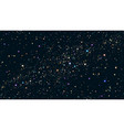 horizontal starry night sky background shining vector image