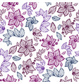 seamless graphic pattern with leaves beads vector image