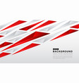 abstract red and white geometric technology vector image