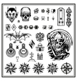 criminal tattoos vector image