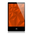 smart phone with red background vector image