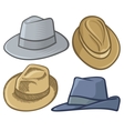 fedora hats vector image