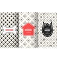 dog seamless pattern background vector image vector image