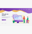 developers testing software vector image