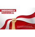 indonesian independence day background template vector image vector image