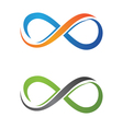 infinity logo template vector image