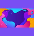 abstract colorful background fluid paper cutout vector image vector image