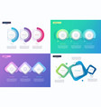 abstract gradient minimalistic infographic vector image