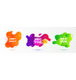 fluid shapes design elements vector image vector image