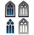 gothic window vector image