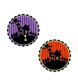 halloween banners or cupcake toppers vector image vector image