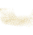 glitter gold background sparkle dust vector image vector image