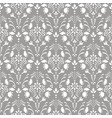gray damask floral seamless pattern vector image