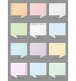 paper speech bubbles vector image vector image