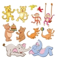 animal cartoon set vector image