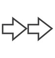 arrows icon vector image