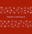 christmas background holiday banner vector image