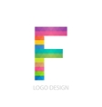 colorful logo letter vector image