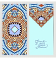 decorative label card for vintage design ethnic vector image