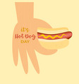 hot dog concept vector image vector image