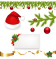 christmas icons vector image