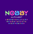modern font design trendy alphabet letters vector image