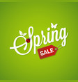 spring sale lettering design background vector image vector image