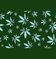 marijuana leaves seamless pattern cannabis vector image vector image