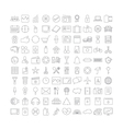 thin line icons v2 vector image vector image