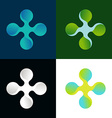 abstract logo in different colors vector image