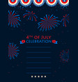 happy independence day of america vector image vector image