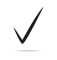 Check mark icon isolated on white background Vector Image