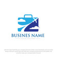 travel logo designs vector image vector image