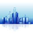 city tower night vector image