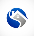 home realty icon abstract logo vector image