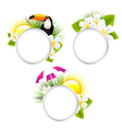 speech bubble tropical vector image
