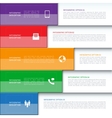 modern business infographics banner vector image