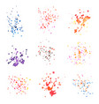 watercolor drop splash hand drawn vector image