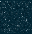 winter snowflakes seamless pattern vector image