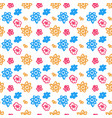blooming leaves and flora composition pattern vector image vector image