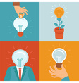 idea concepts in flat style vector image vector image