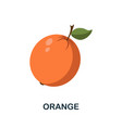 orange icon simple element from fruits collection vector image vector image