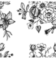 vintage floral seamless pattern vector image