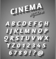 cinema style characters set vector image