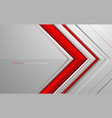 red and white abstract geometric background vector image