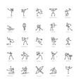 sport icons vector image vector image