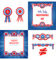 independence day holiday set vector image