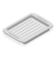 3d isometric flat set of empty serving vector image vector image