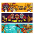 dia de muertos mexican holiday calavera skull vector image vector image