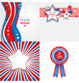 independence day set vector image vector image